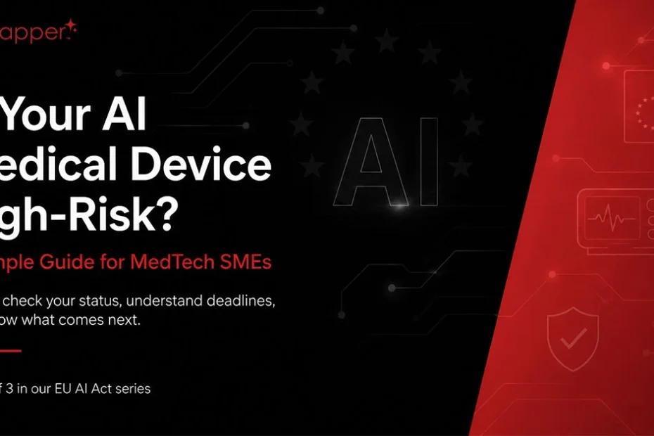 EU AI Act guide explaining how medical device companies can determine whether their AI medical device is classified as high-risk under the EU AI Act.