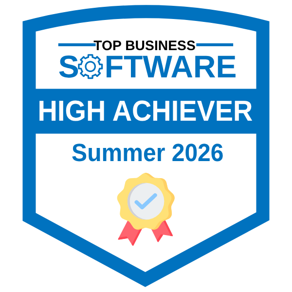 Top Business Software High Achiever Summer 2026 badge